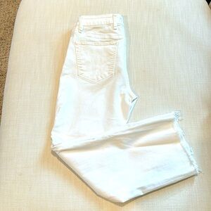 Tommy Bahama boot cut crop white denim